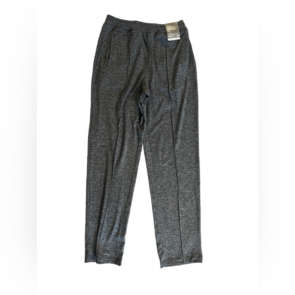 Gap Fit Women S Heathered Gray Brushed Tech Jersey Pants Pull On Stretch